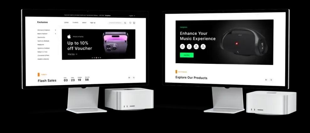 E-Commerce website interface E-Commerce website interface